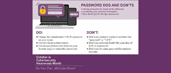 October is cybersecurity awareness month