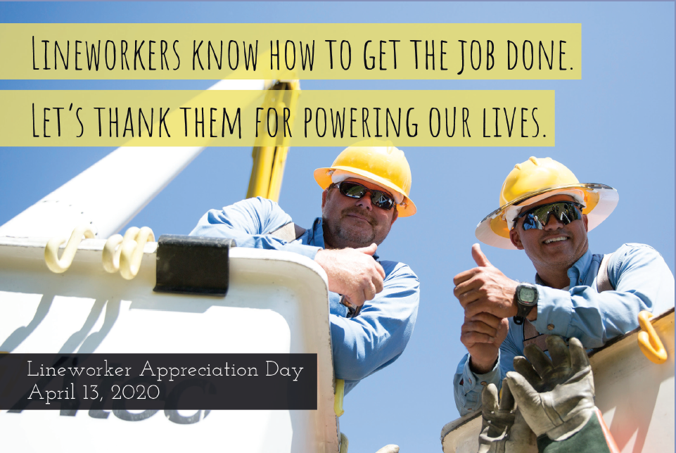 Lineworker appreciation promotion